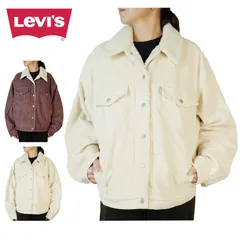 リーバイス LEVI'S デニムジャケットボア 90s トラッカージャケット BOA 90S TRUCKER JACKET90年代 オーバーサイズ リラックス裏ボア ローズトープ オフホワイト コーデュロイジージャン Gジャン アウター 上着 ジェンダーレス