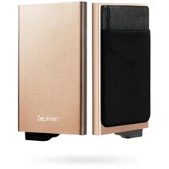 [zepirion] キャッシュレスに最適化 クレジットカードケース スキミング防止 磁気防止 スライド式 スリム 薄型 アルミニウム メンズ レディース Quick Wallet 2 (ゴールド) 1