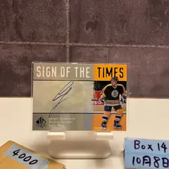 1999 Upper Deck Sergei Samsonov 直筆サインカード Boston Bruins Sign of the Times カード