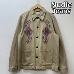 ヌーディージーンズ Barrey Desert バーニーデザート ネイティブ 刺繍 イタリアンツイル カバーオール ワーク ジャケット メンズ L ISItems【USED】【古着】【中古】50141437のサムネイル