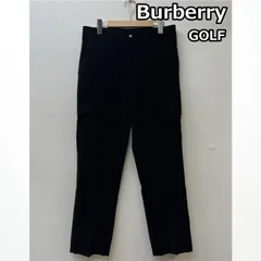 バーバリーゴルフ BFF63-583-09 ストレッチ コーデュロイ カーゴ パンツ 黒 ブラック メンズ - ISItems【USED】【古着】【中古】50141901