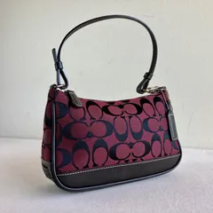 Coach y2k Hampton Mini Demi Pouch Burgundy