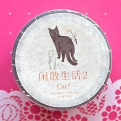 ♡SALE♡贝壳光 6cm×10m 冬日雪国 海外マスキングテープ 贝壳光 喵语冬雪 6cm×10m 海外マスキングテープ