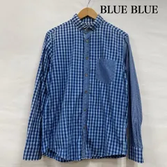 ブルーブルー マルチ チェック ロングスリーブ ボタンダウン シャツ メンズ 2 ISItems【USED】【古着】【中古】50139033