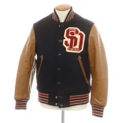 【中古】ステュディオダルチザン STUDIO D’ARTISAN ウール×ホースレザー スタジャン ブラックxライトブラウン【サイズ38】【メンズ】のサムネイル