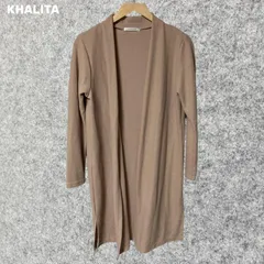 KHALITA ベージュ ロングカーディガン 長袖 Mサイズ