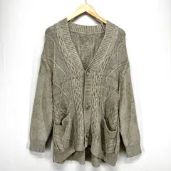 エーバイティーエス ケーブルニットカーディガン (ベージュ/Ｌ)