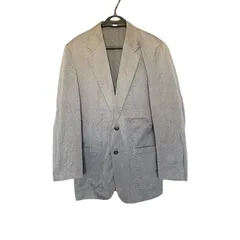 RE317 バーバリーロンドン スーツ テーラードジャケット 二つボタン 日本製 メンズ ビジネス L ライトグレー