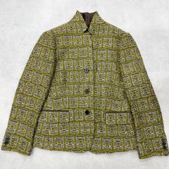 ETRO エトロ テーラードジャケット ツイード チェック柄 金ボタン