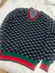 Tom ford期正規美品GUCCI/グッチ ニット/セーター/シルク100% グッチ GUCCI ニット ハーフジップ トムフォード期 ニット