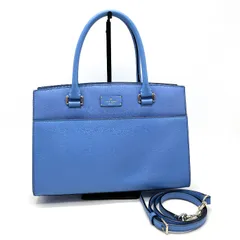 【中古】美品 Kate Spade ケイトスペード ロゴ 2way レザー ハンド ショルダー バッグ eH1004A