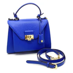 【中古】美品 Samantha Vega サマンサベガ ロゴ 2way レザー ハンド ショルダー バッグ eH1025A