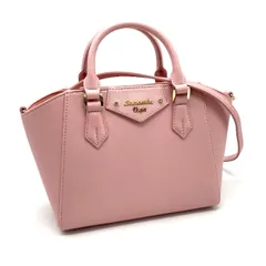【中古】美品 Samantha Vega サマンサ ベガ ロゴ 2way レザー ハンド ショルダー バッグ eH1027A