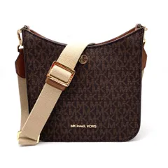 【中古】極美品 MICHAEL KORS マイケルコース ロゴ シグネチャー レザー ショルダー バッグ eY10125A