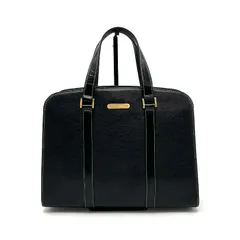 【中古】良品 BURBERRY バーバリー ロゴ レザー トート バッグ eY10305N