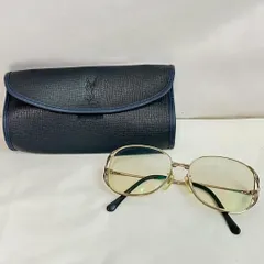 YSL イヴサンローラン メガネ ケース付き ゴールドフレーム