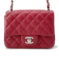 シャネル チェーンショルダーバッグ ミニマトラッセ ココマーク ラムスキン A35200 CHANEL ミニマト