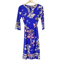 【新品】レオナール　42　チュニック　ブルー　フラワー　カンカン　ブルー 2025年最新】レオナール ワンピース42の人気アイテム - メルカリ