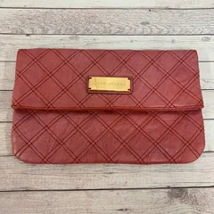 マークジェイコブス MARC JACOBS クラッチバッグ レザー ゴールド金具 レッド 赤