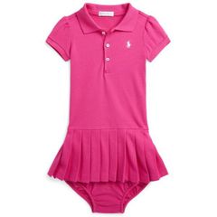 ラルフローレン ベビー ロンパース ショートオール ピンク 女の子 綿 
