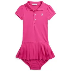 【新品】ラルフローレン パンツ付き半袖プリーツポロワンピース