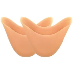 バレエ トゥパッド シリコン製 衝撃吸収 つま先保護 通気性 やわらか バレエシューズ用 サポート トゥシューズ インナー保護パッド 痛み軽減 白 va-012