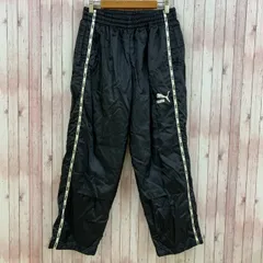 プーマ PUMA ジャージ スポーツウェア トレーニング ウエストゴム 切替 ナイロン ブラック 黒 M