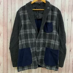 23区 オンワード樫山 テーラードジャケット 背抜き ウール グレー 50