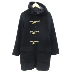 ビームス BEAMS ダッフルコート ロング丈 L ネイビー 紺 /YM6のサムネイル