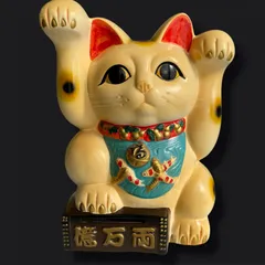 昭和レトロ　招き猫　高さ約32cm　高さ約19cm　 貯金箱　商売繁盛　縁起物 2025年最新レトロ貯金箱・招き猫の人気アイテム - メルカリ