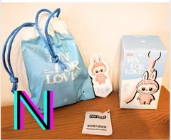 【完全正規品】LABUBU ラブブ Pin for love　イニシャル　【N】　　POP MART