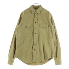 サンローランパリ エディ期 15AW ウエスタンシャツ スナップボタン カーキL サンローランパリ エディ期 2015 スナップボタン ウエスタンシャツ カーキL