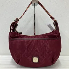 5650　CHRISTIAN OLIVIER クリスチャンオリビエ　ショルダーバッグ　ワンショルダー　肩がけ　斜めがけ　クロスボディ　赤系　レッド系　ワインレッド　レオパード　レオパ　ヒョウ柄　ロゴ　総柄　ナイロン　レディース　多機能　機能的