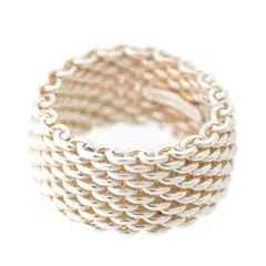 ティファニー サマセット SV925 メッシュ リング 指輪 シルバー 11.5号