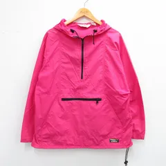 古着 エルエルビーン LLBEAN 長袖 ハーフジップ ナイロン ジャケット アノラック パーカー レディース 80s ラグラン ピンク 25nov04 中古 