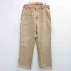 W36/古着 カーハート ペインター パンツ メンズ 90s ワンポイントロゴ ダック地 コットン ベージュ系 カーキ spe 25nov04 中古 ボトムス ロ