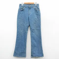 W29/古着 リー Lee ジーンズ メンズ 80s フレア ブーツカット コットン タロン 紺 ネイビー デニム spe 25nov04 中古 ボトムス ジーパン G