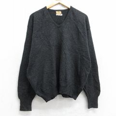 ドッカーズ ニットベスト Vネック アクリル 無地ブルー US古着z18① 中古古着 DOCKERS コットン ニット セーター