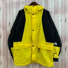 ザノースフェイス THE NORTH FACE マウンテンジャケット パーカー ハイドロシール ロゴ刺繍 イエロー ブラック 黃 黒 キッズ L