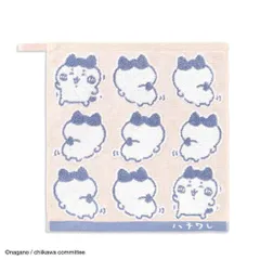 【メール便】ちいかわ ループタオル ガーゼパイル ループ付きウォッシュタオル イエー ピンク ハチワレ タオル美術館 プレゼント かわいい キャラクター グッズ 
