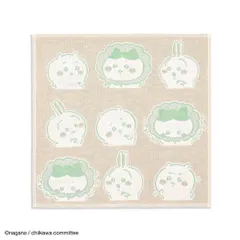 【メール便】ちいかわ ハンドタオル 3重ガーゼ ウォッシュタオル 汁はねガード ピンク ハチワレ うさぎ タオル美術館 プレゼント かわいい キャラクター グッズ 