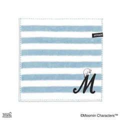 【メール便】ムーミン ミニタオル フルフィーコットン ハンカチタオル イニシャルステッチ M 北欧 タオル美術館 プレゼント かわいい キャラクター グッズ 