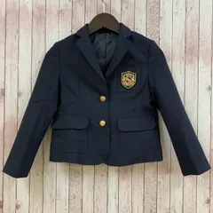 コムサイズム COMME CA ISM ブレザー プリーツスカート セットアップ 制服 チェック柄 ネイビー 120 キッズ