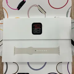 【KZ-0761 ※外装に破損有】新品未開封 Apple Watch SE3 (GPSモデル) - 40mmスターライトアルミニウムケースとスターライトスポーツバンド - S/M