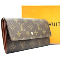 【時を重ねて輝く名品】　LOUIS VUITTON ルイヴィトン　長財布 モノグラム 旧サラ ポシェットポルトモネクレディ M61723　ブラウン