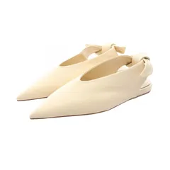 ジルサンダー JIL SANDER パンプス アイボリー レザー フラットシューズ レディース Used Aのサムネイル