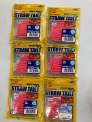 【ECOGEAR】#5115　ストローテールグラブ ピンクグロウ （夜光） 18pcs×6個セット