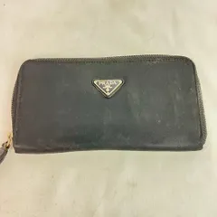 PRADA プラダ 長財布 ラウンドジップ サフィアーノレザー ブラック 黒