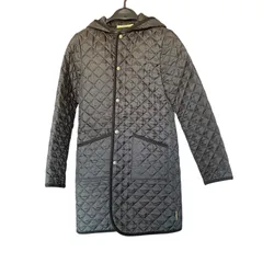 Z1588 トラディショナル ウェザーウェア 34 （Traditional Weatherwear） キルティングコート ブラック 黒 レディース