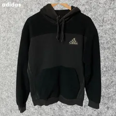 adidas フリース パーカー ブラック Lサイズ